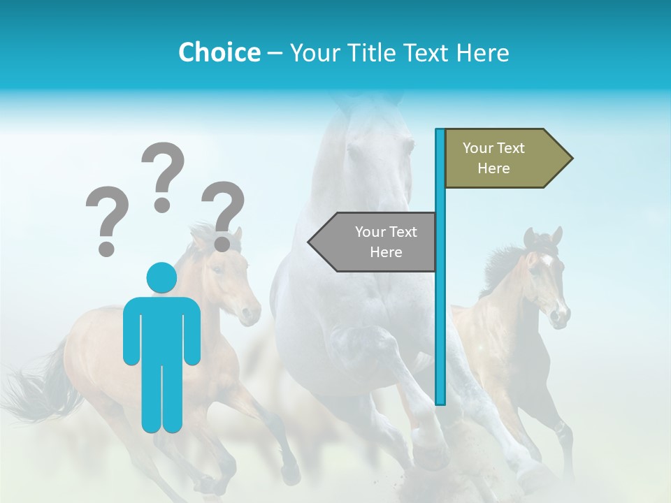 Sky Free Mustang PowerPoint Template