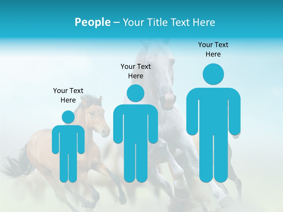 Sky Free Mustang PowerPoint Template