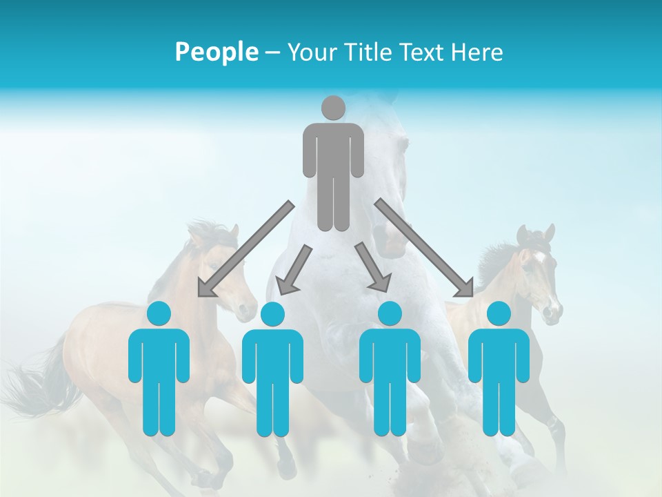 Sky Free Mustang PowerPoint Template
