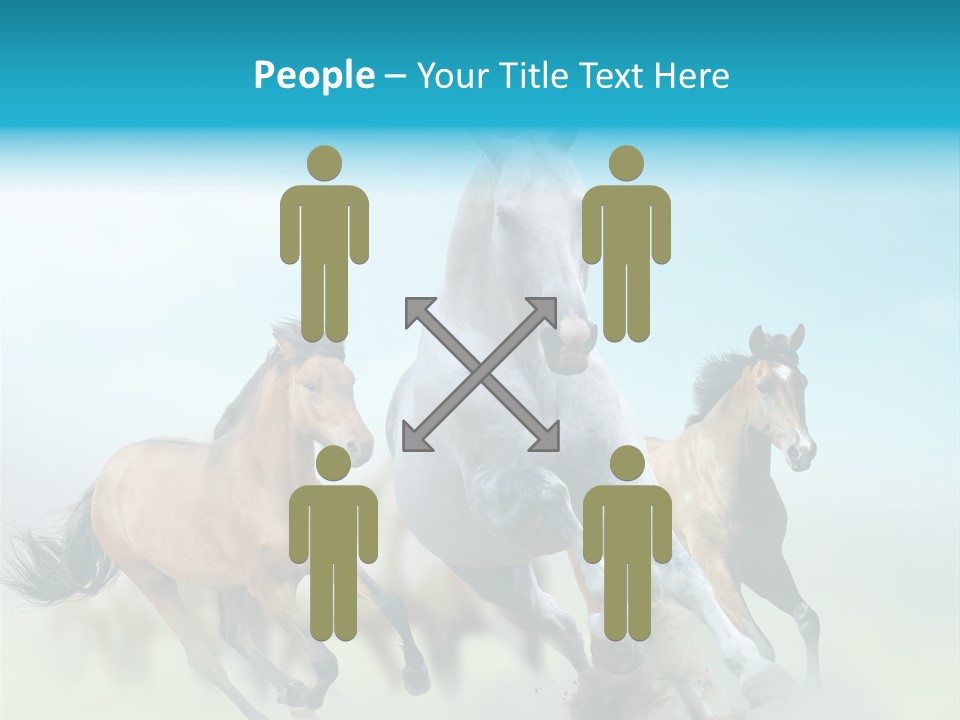 Sky Free Mustang PowerPoint Template