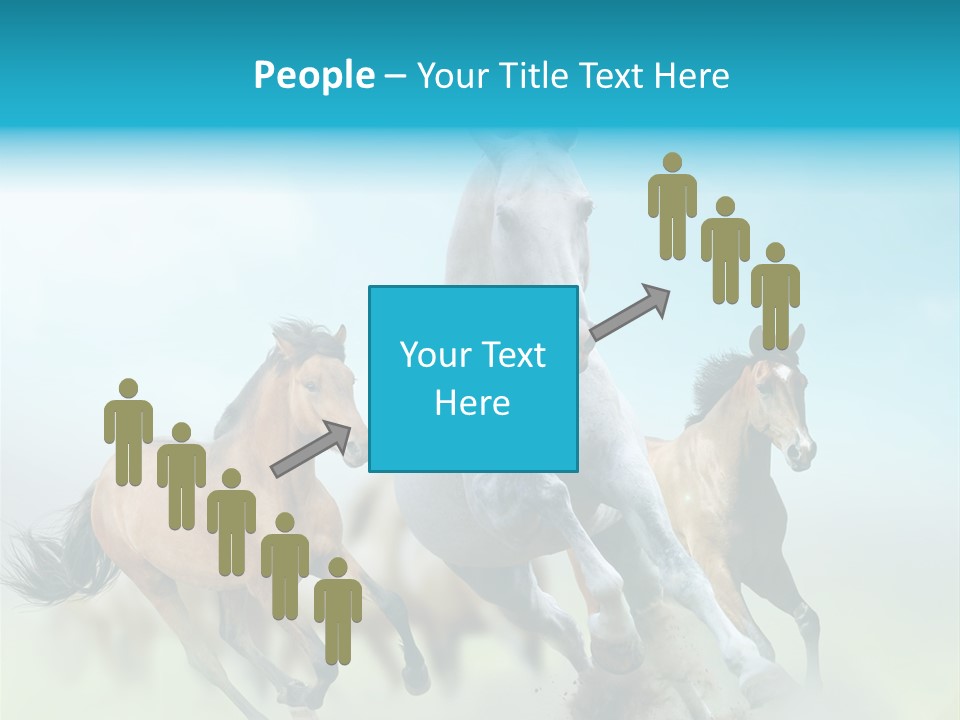 Sky Free Mustang PowerPoint Template