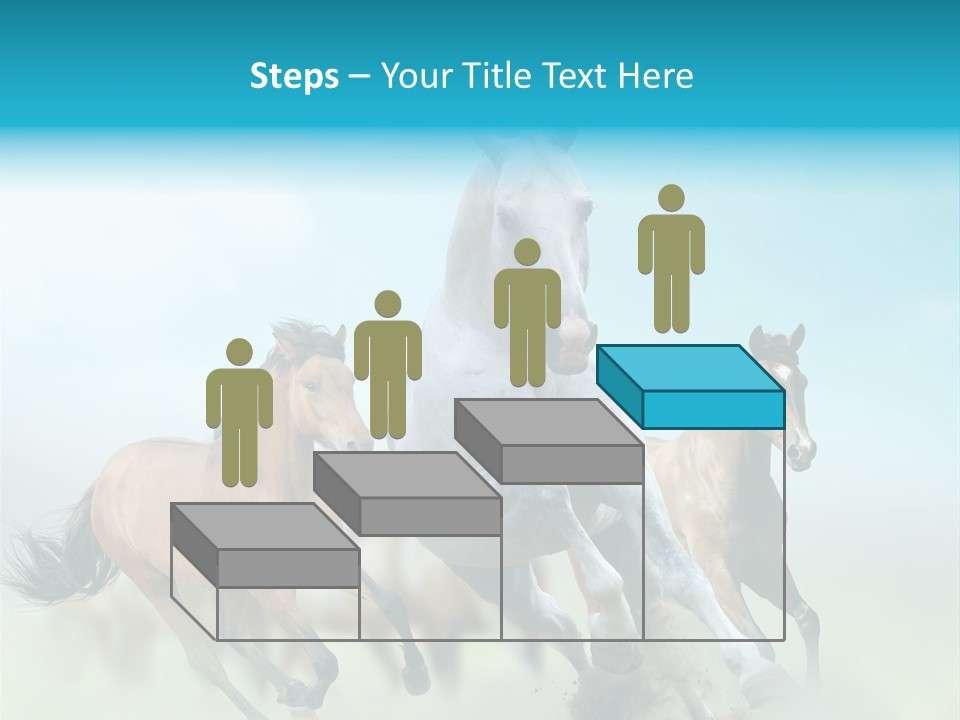 Sky Free Mustang PowerPoint Template