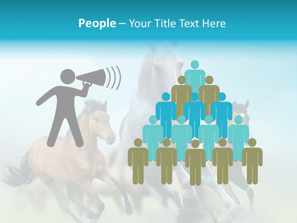 Sky Free Mustang PowerPoint Template