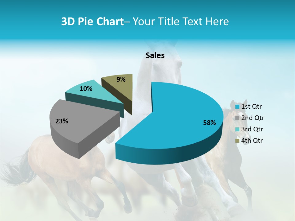 Sky Free Mustang PowerPoint Template