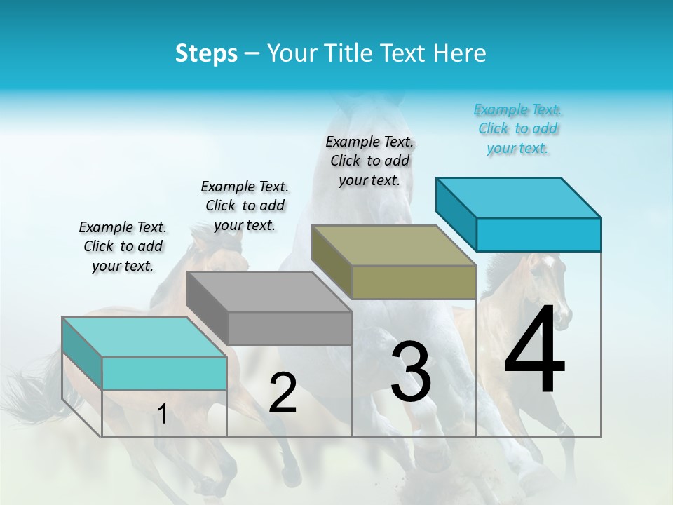 Sky Free Mustang PowerPoint Template