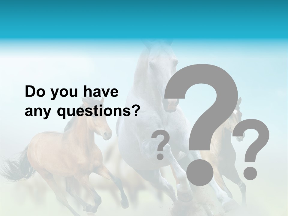 Sky Free Mustang PowerPoint Template