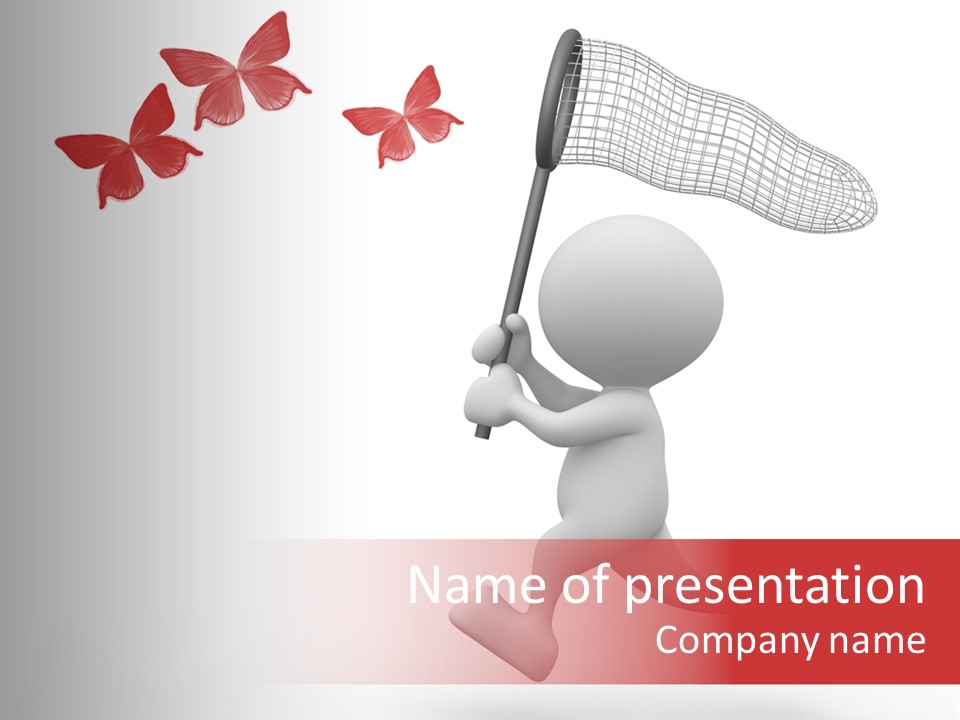 Rare Humorous Flying PowerPoint Template