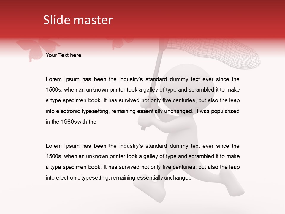 Rare Humorous Flying PowerPoint Template