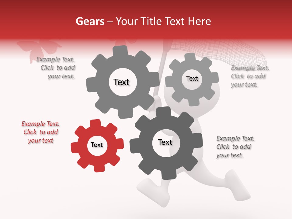 Rare Humorous Flying PowerPoint Template