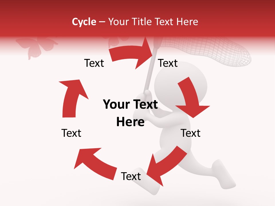 Rare Humorous Flying PowerPoint Template