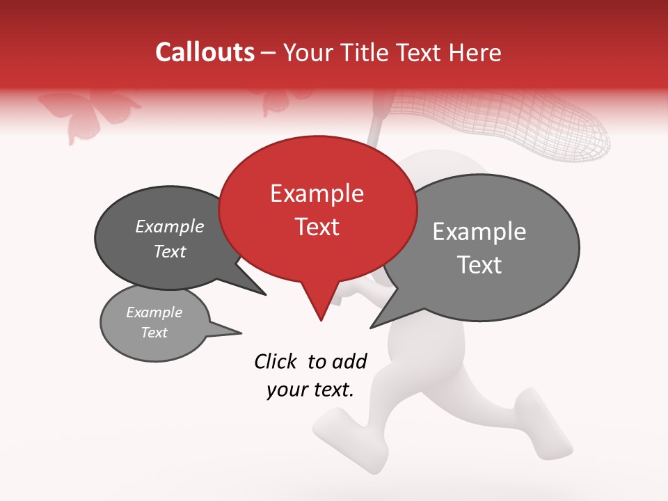 Rare Humorous Flying PowerPoint Template