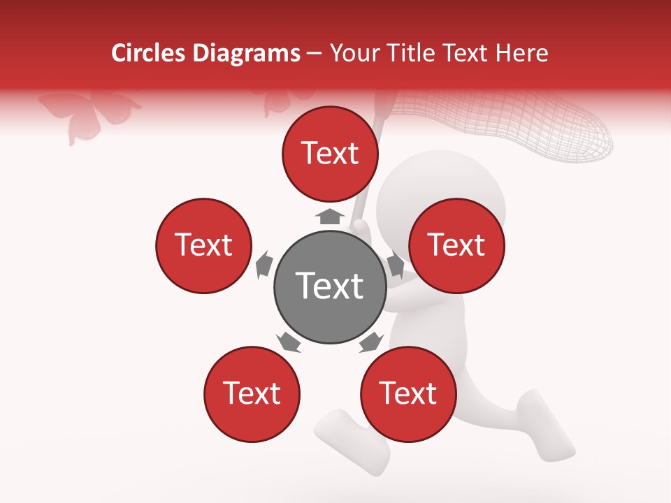 Rare Humorous Flying PowerPoint Template