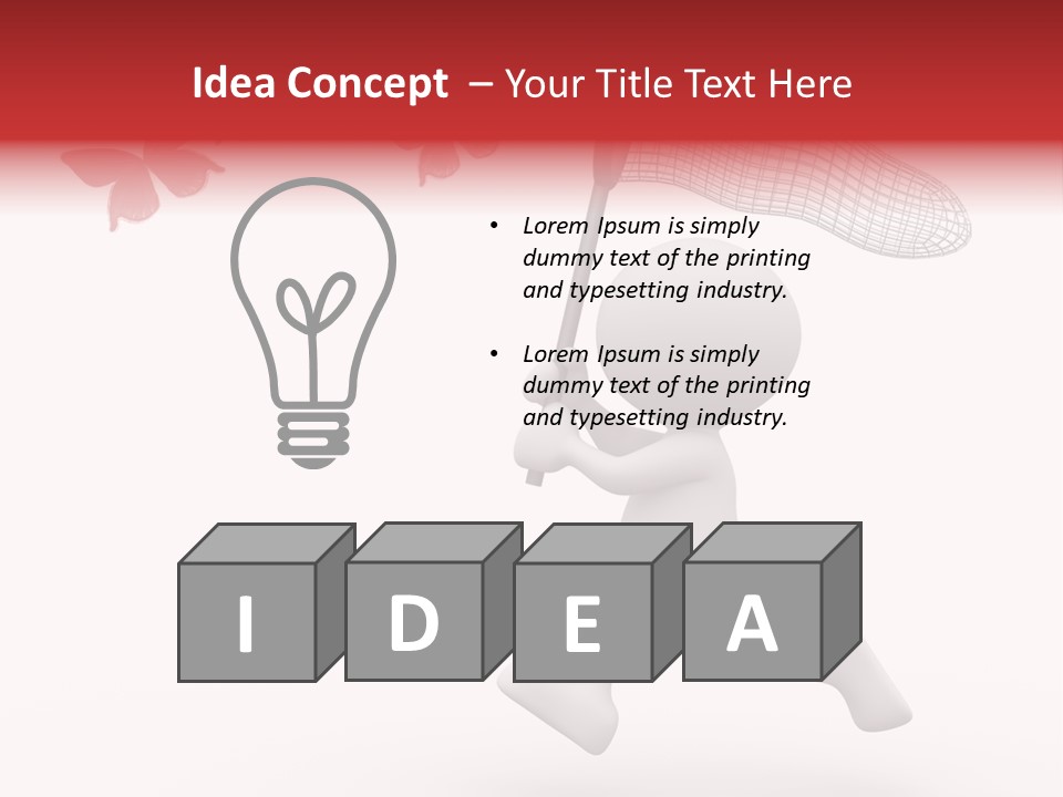 Rare Humorous Flying PowerPoint Template