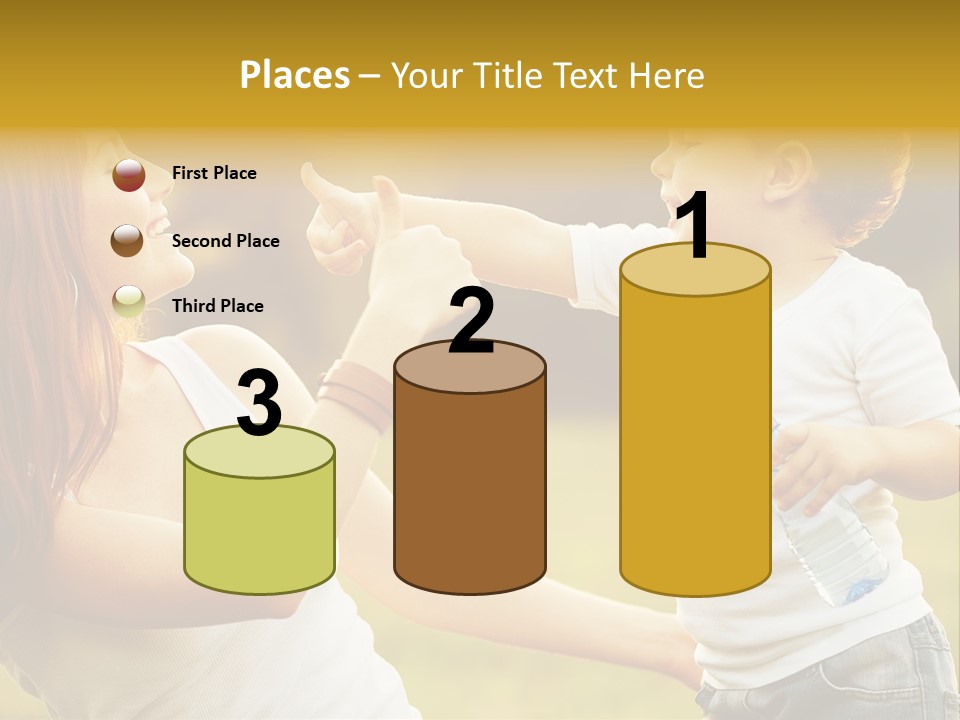 Enjoying Happiness Nature PowerPoint Template