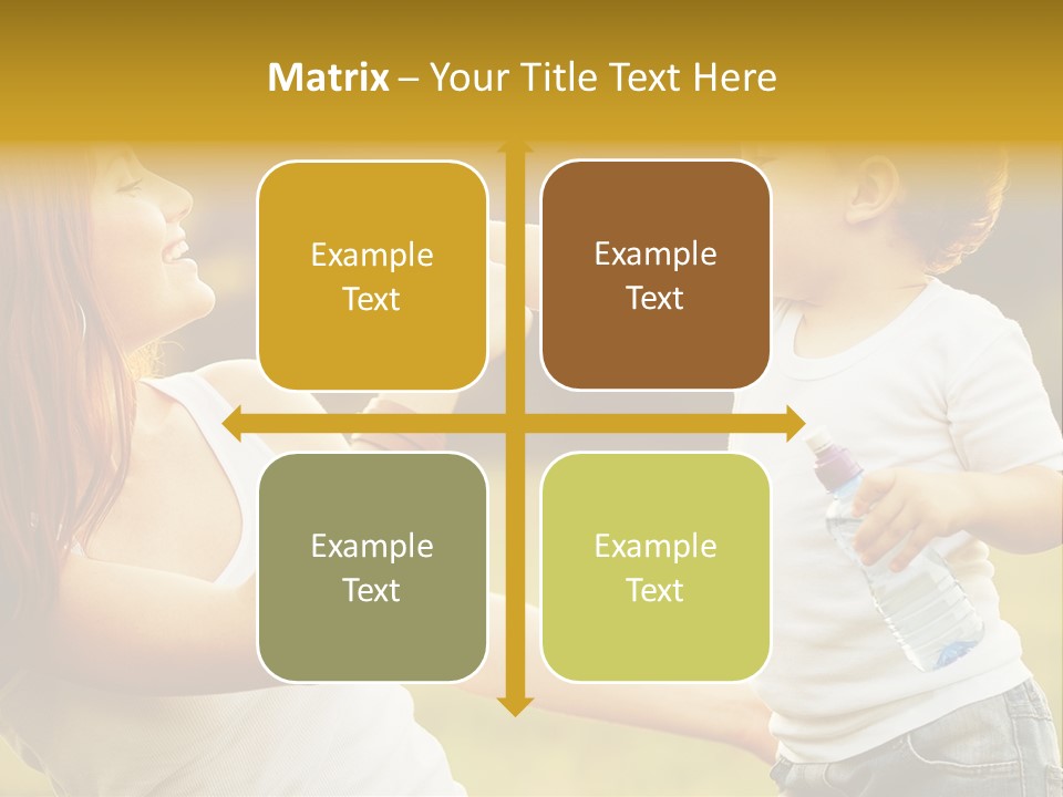 Enjoying Happiness Nature PowerPoint Template