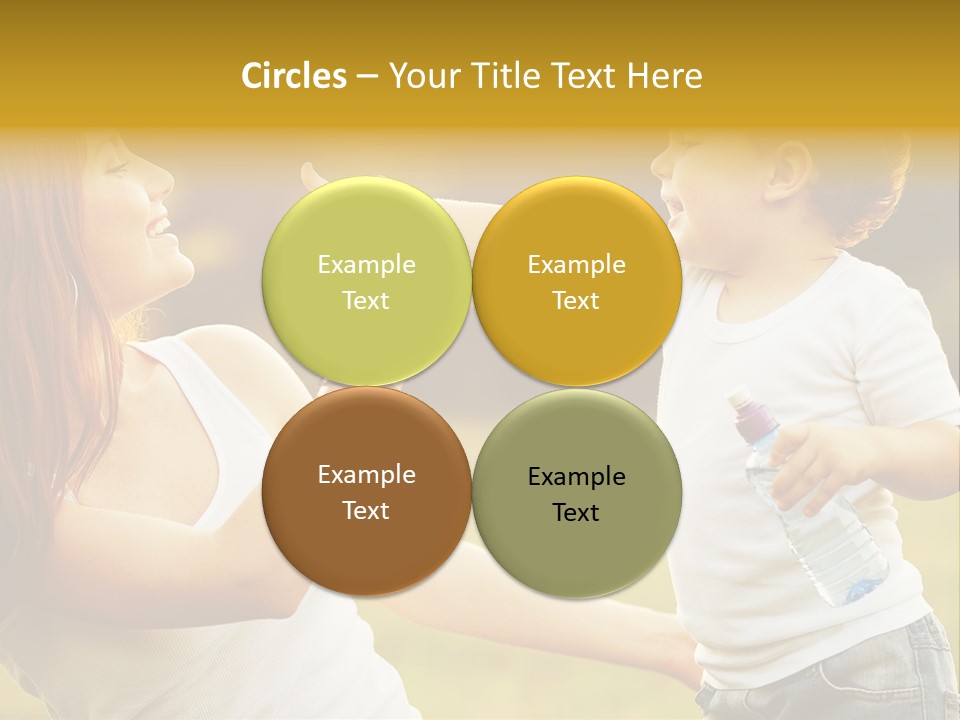 Enjoying Happiness Nature PowerPoint Template