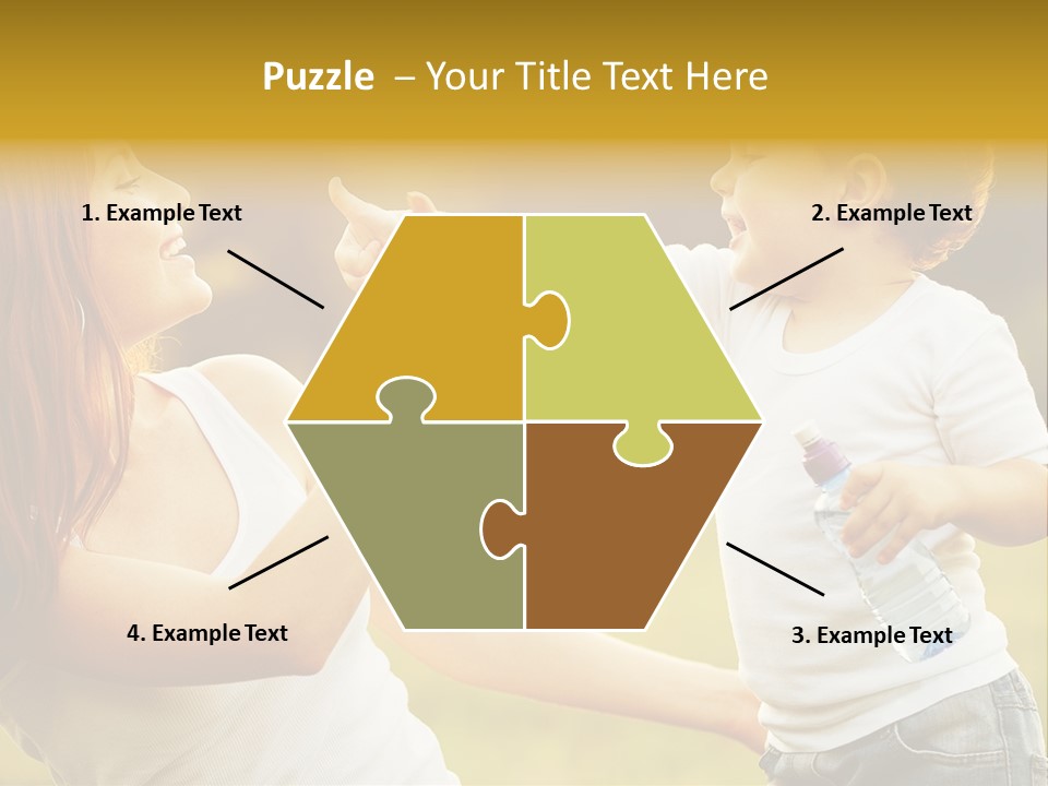 Enjoying Happiness Nature PowerPoint Template