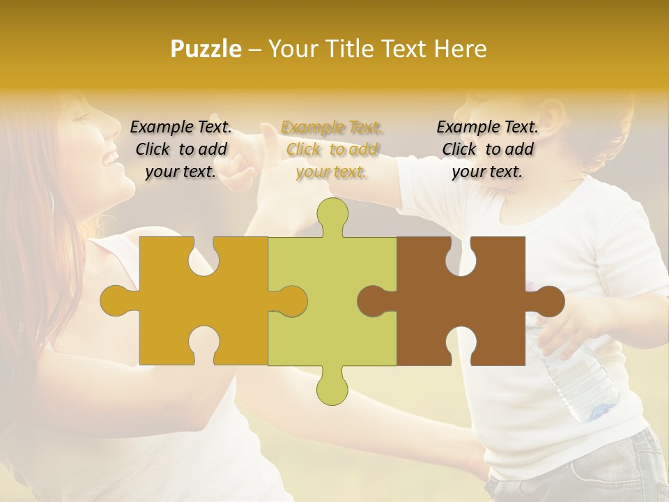 Enjoying Happiness Nature PowerPoint Template