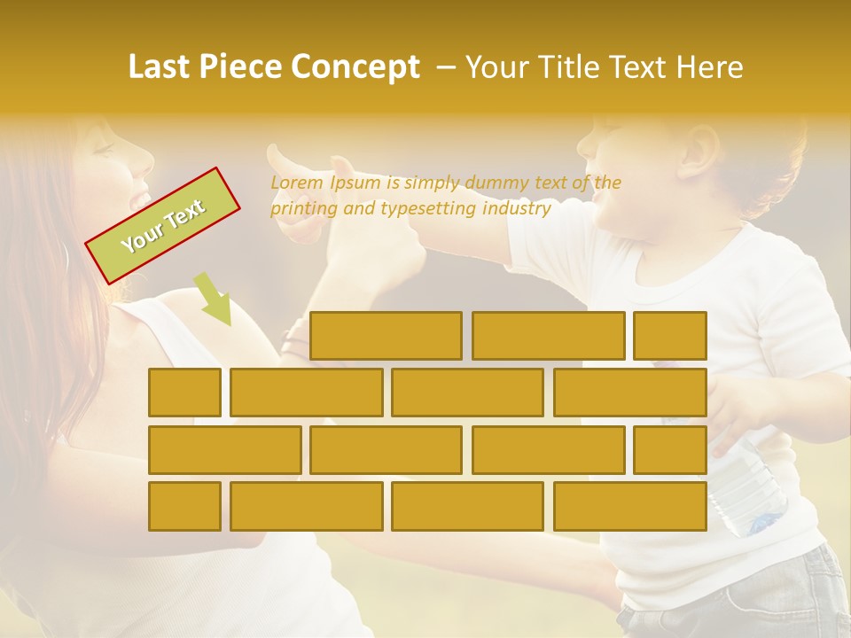 Enjoying Happiness Nature PowerPoint Template