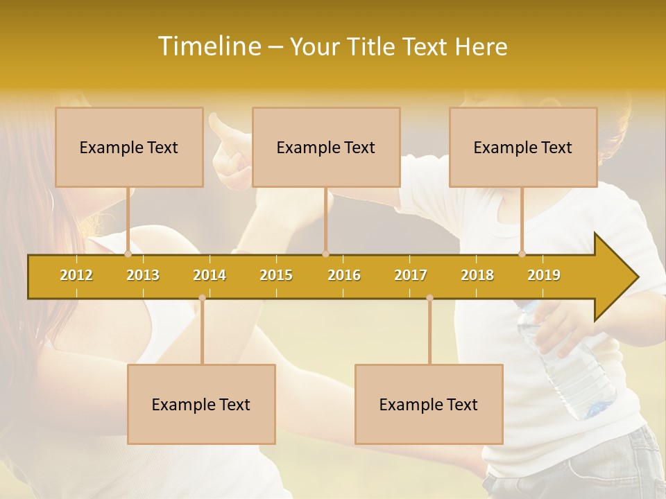 Enjoying Happiness Nature PowerPoint Template