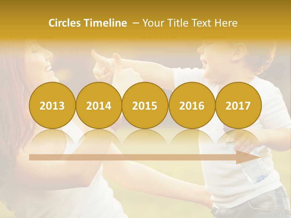 Enjoying Happiness Nature PowerPoint Template