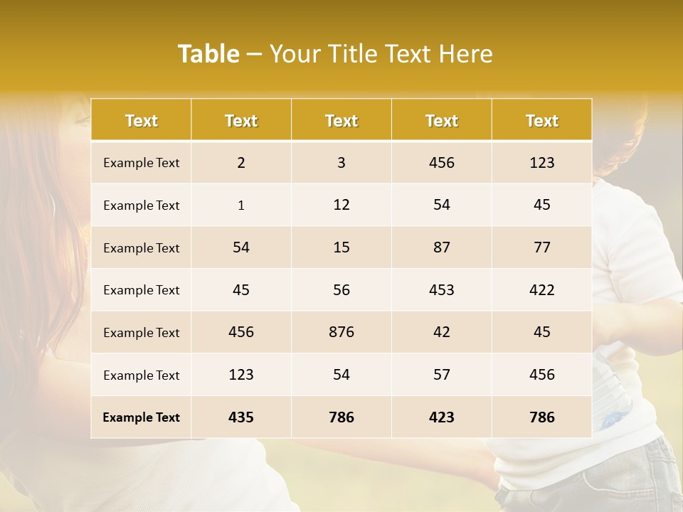 Enjoying Happiness Nature PowerPoint Template