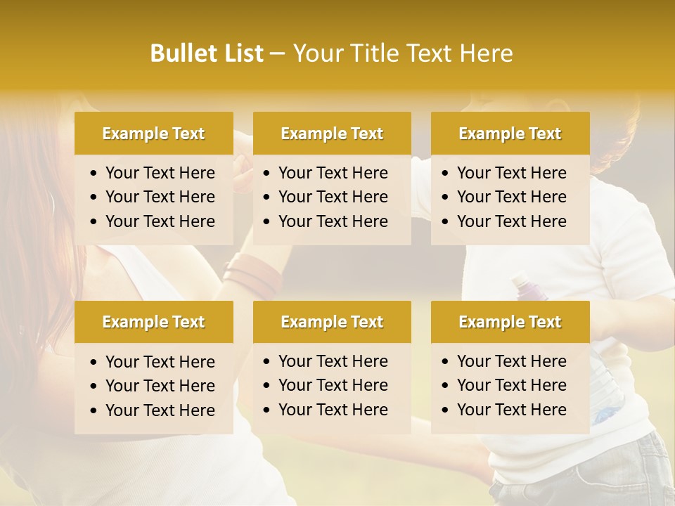 Enjoying Happiness Nature PowerPoint Template