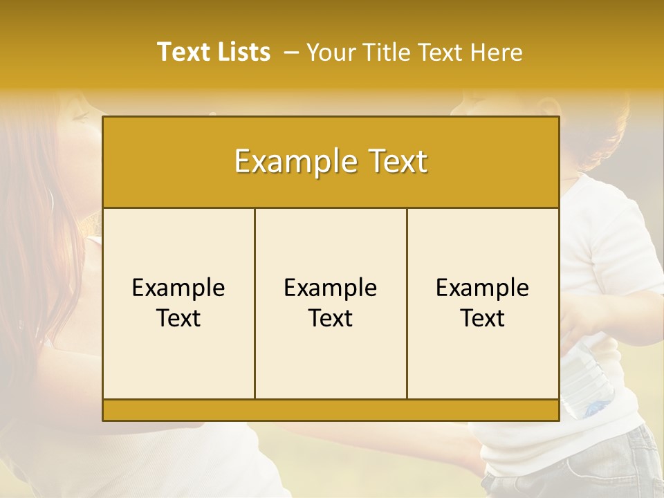 Enjoying Happiness Nature PowerPoint Template