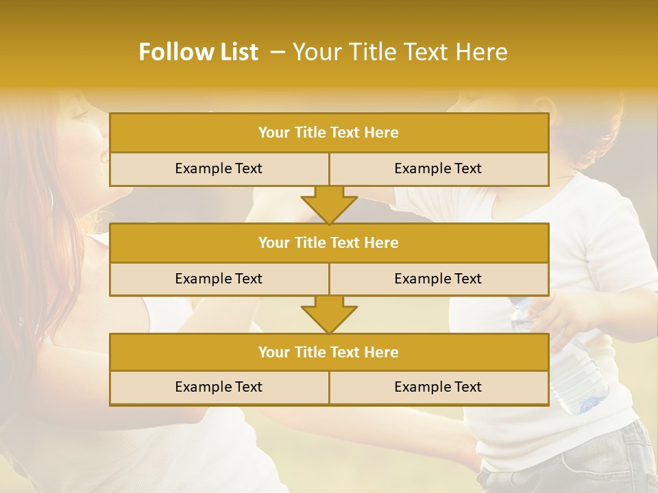 Enjoying Happiness Nature PowerPoint Template