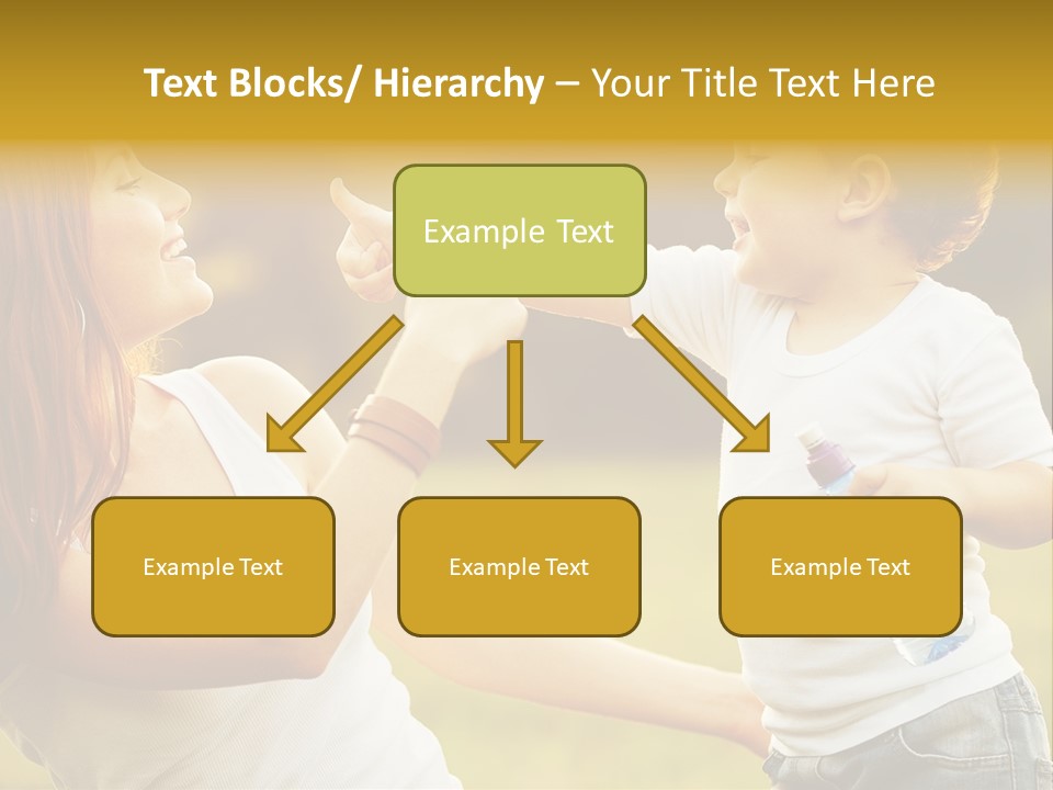 Enjoying Happiness Nature PowerPoint Template