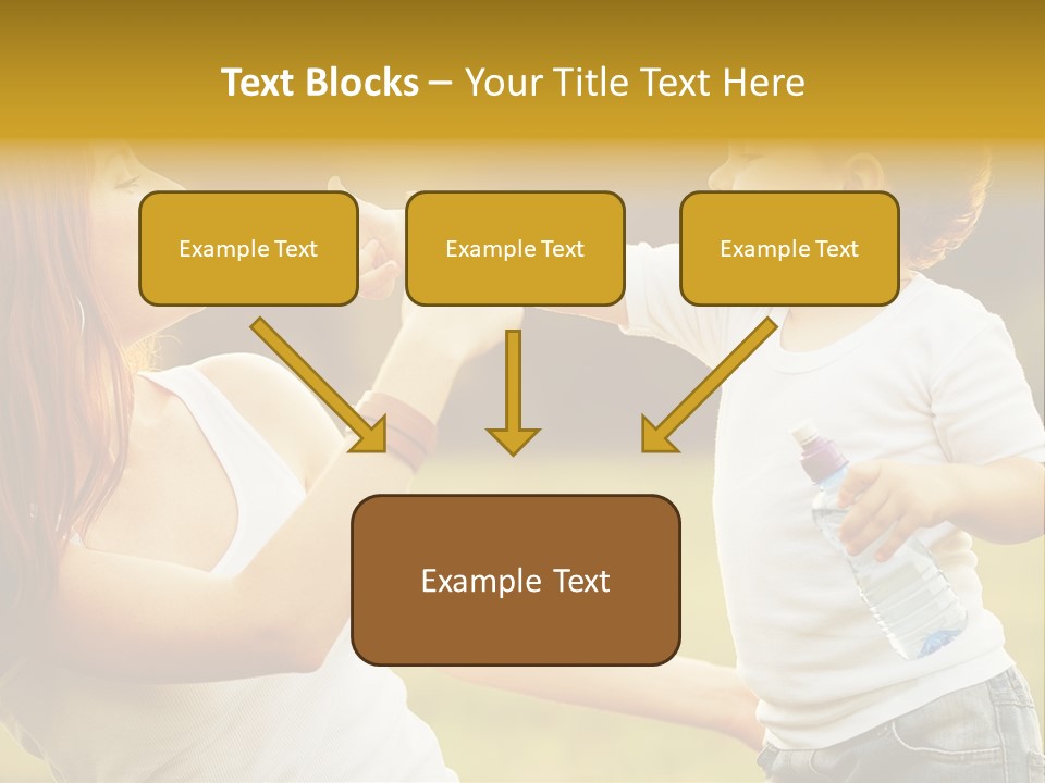 Enjoying Happiness Nature PowerPoint Template