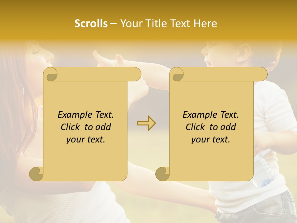 Enjoying Happiness Nature PowerPoint Template