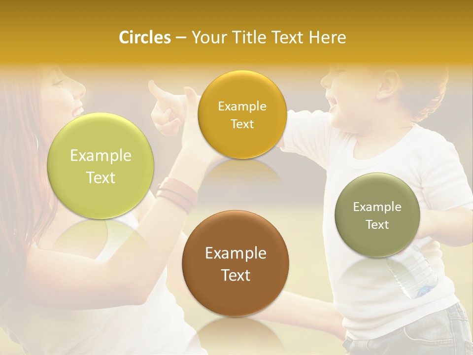 Enjoying Happiness Nature PowerPoint Template