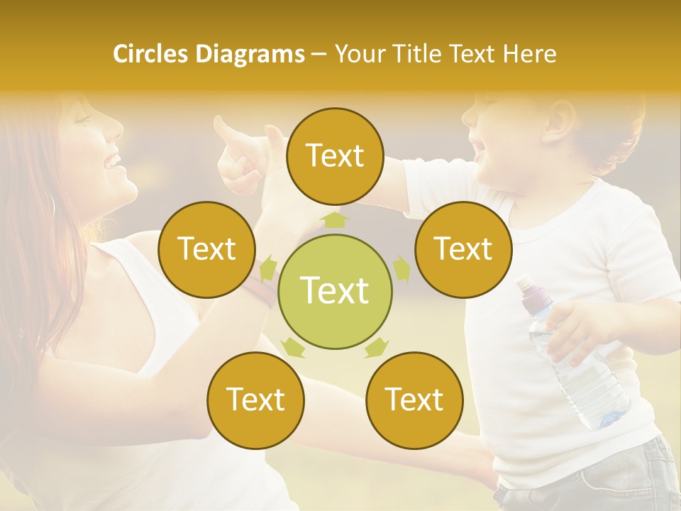 Enjoying Happiness Nature PowerPoint Template