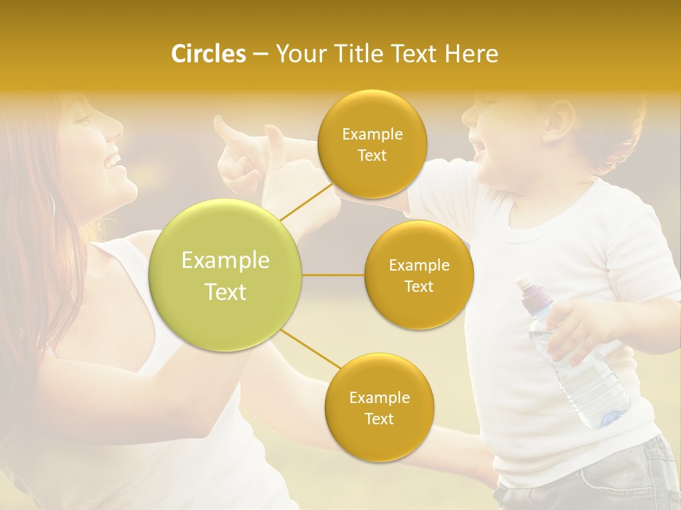 Enjoying Happiness Nature PowerPoint Template