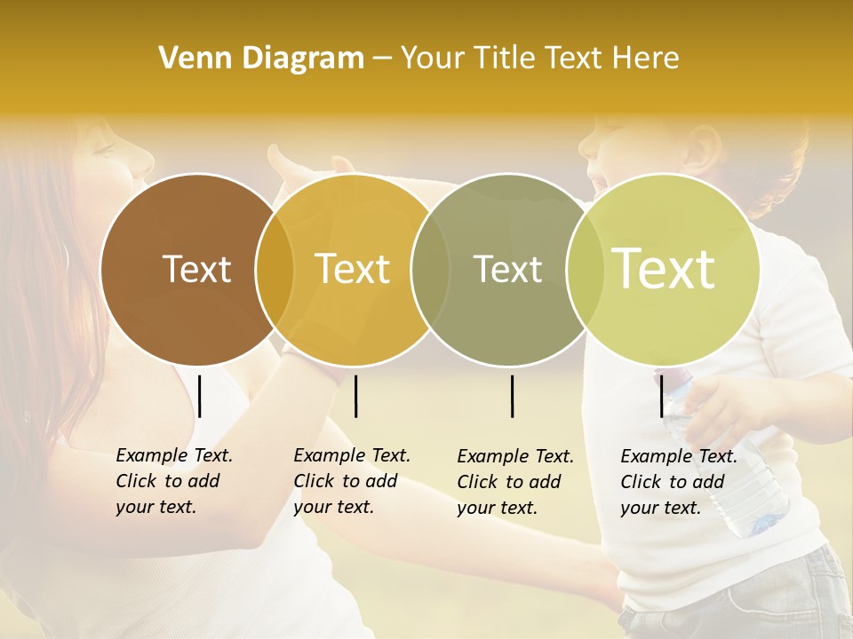 Enjoying Happiness Nature PowerPoint Template