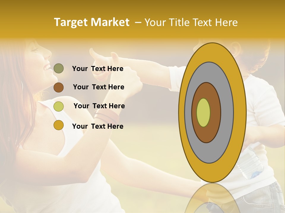 Enjoying Happiness Nature PowerPoint Template