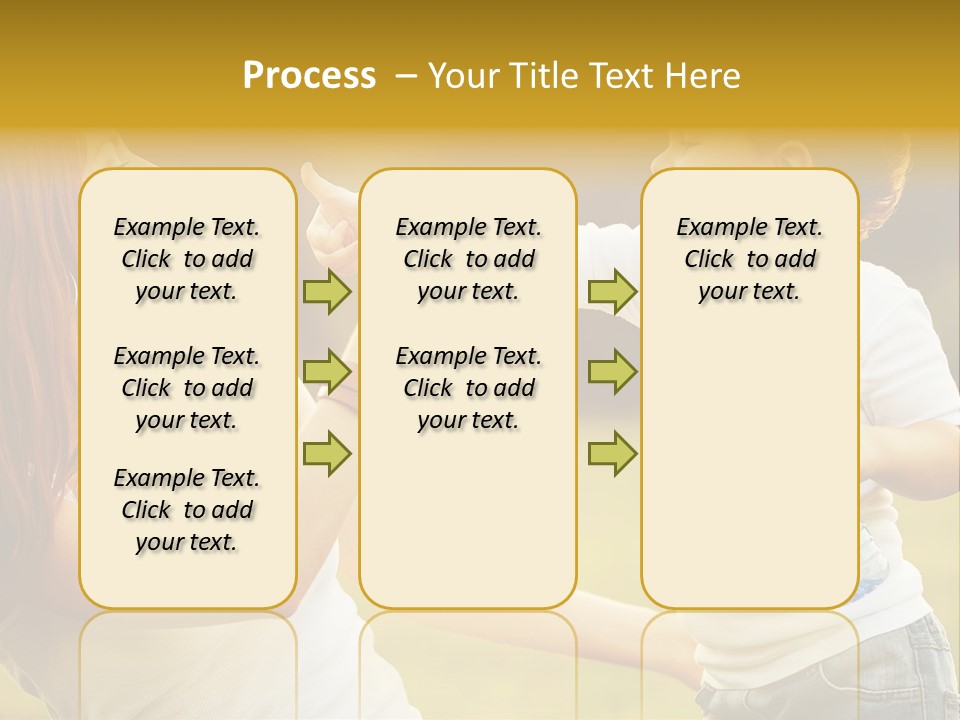 Enjoying Happiness Nature PowerPoint Template