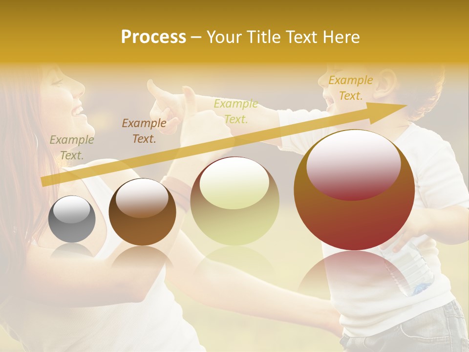 Enjoying Happiness Nature PowerPoint Template