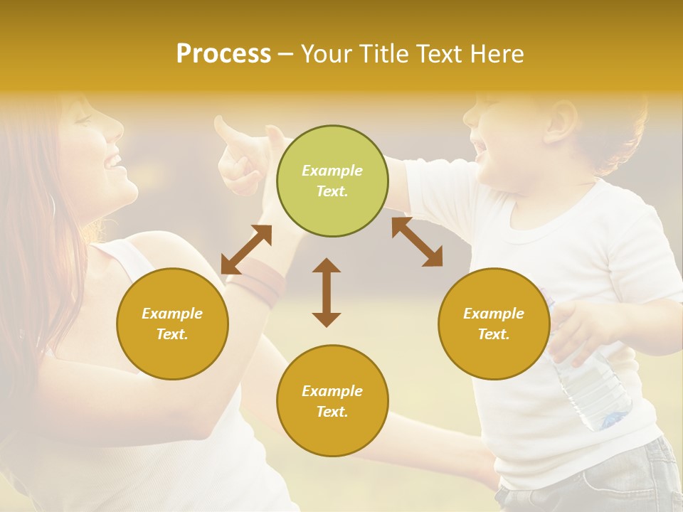 Enjoying Happiness Nature PowerPoint Template