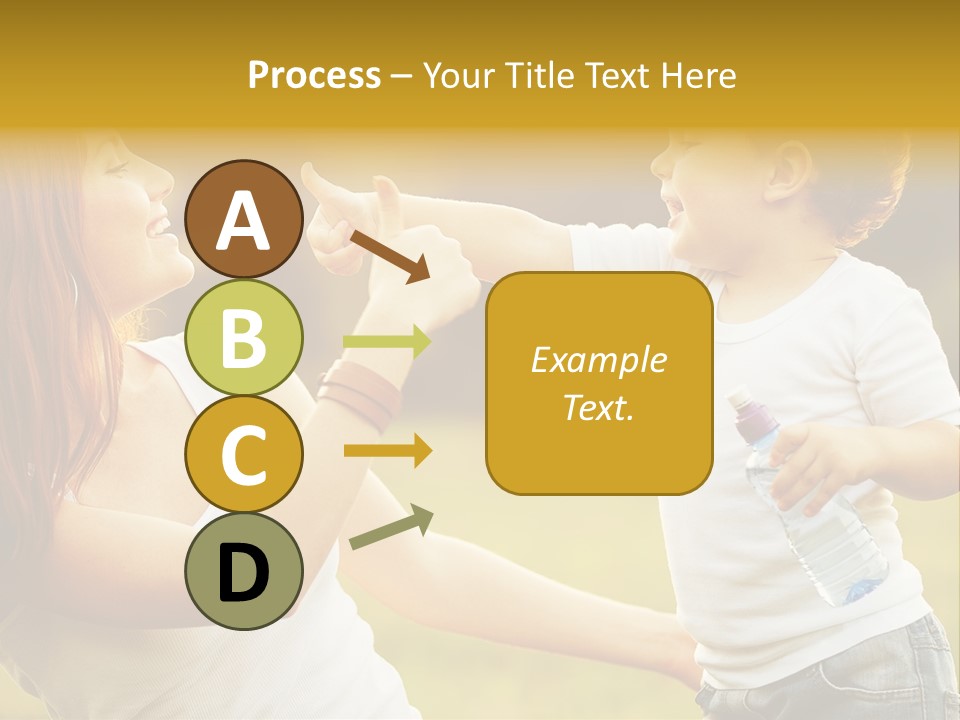Enjoying Happiness Nature PowerPoint Template