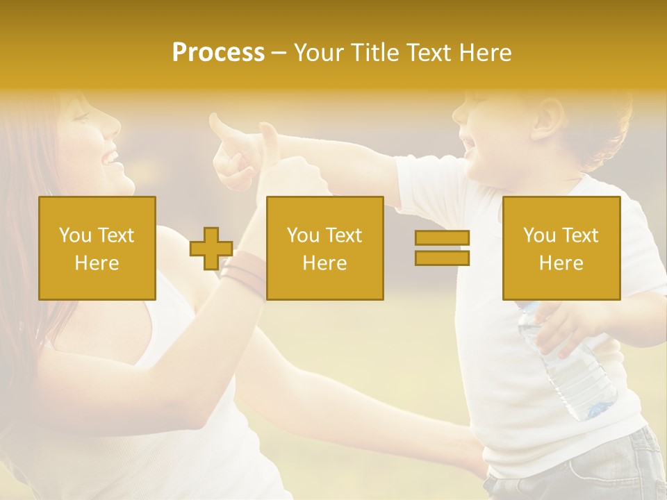 Enjoying Happiness Nature PowerPoint Template