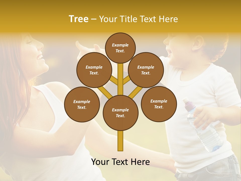 Enjoying Happiness Nature PowerPoint Template