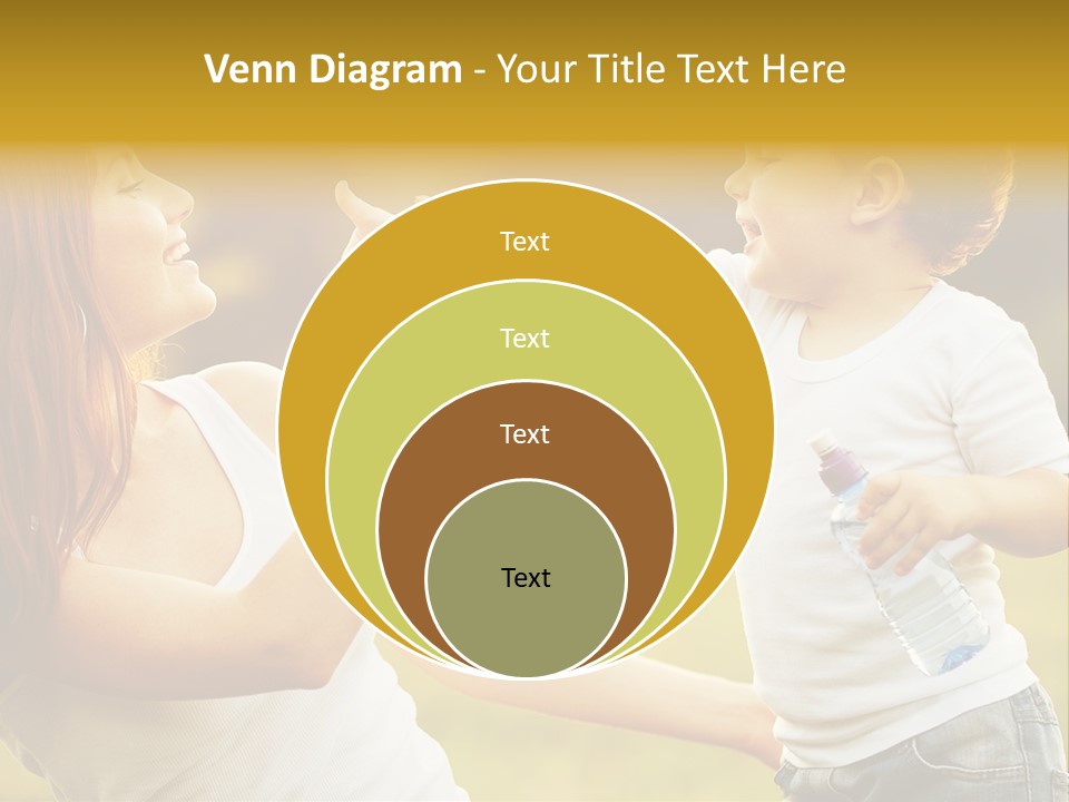 Enjoying Happiness Nature PowerPoint Template