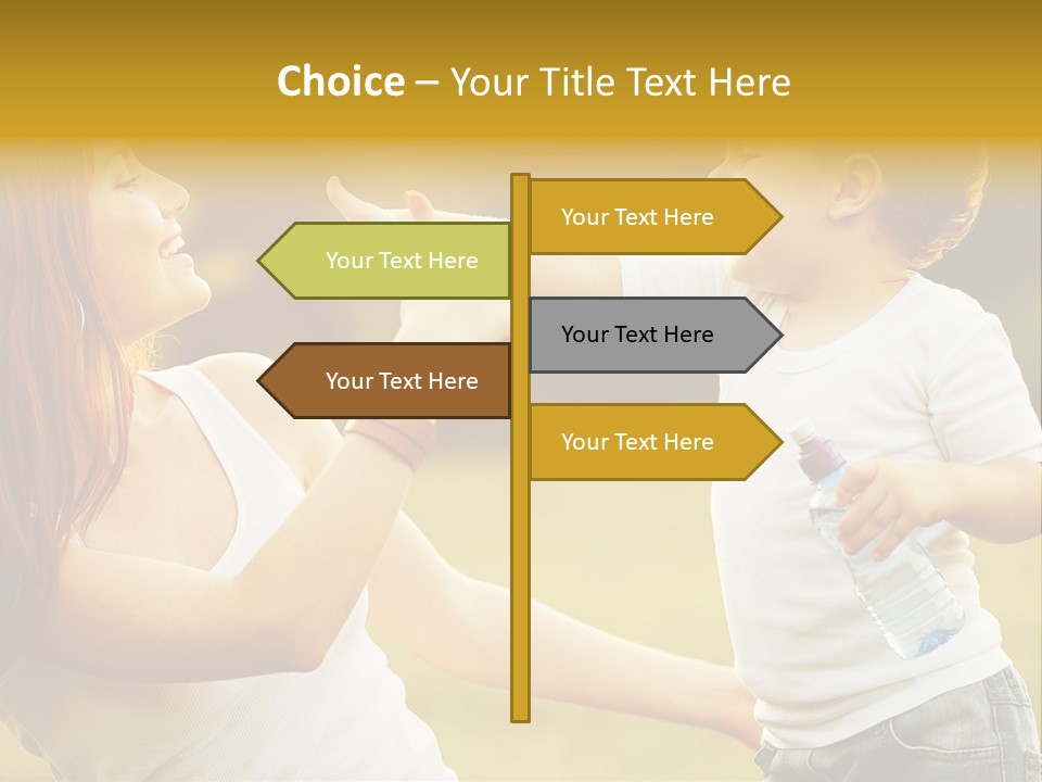 Enjoying Happiness Nature PowerPoint Template