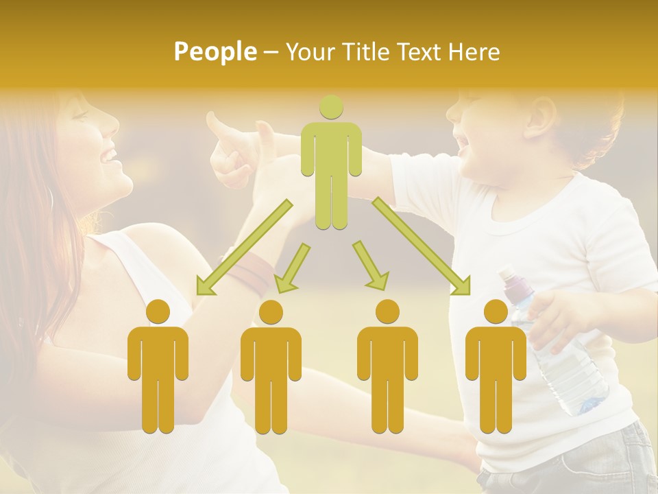 Enjoying Happiness Nature PowerPoint Template