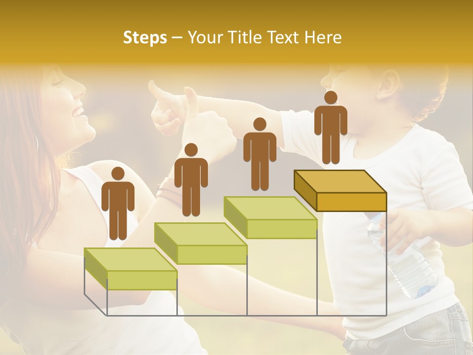 Enjoying Happiness Nature PowerPoint Template