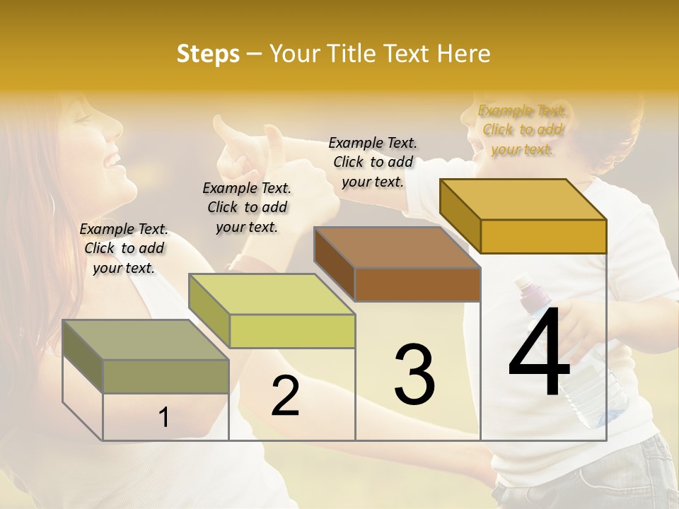 Enjoying Happiness Nature PowerPoint Template