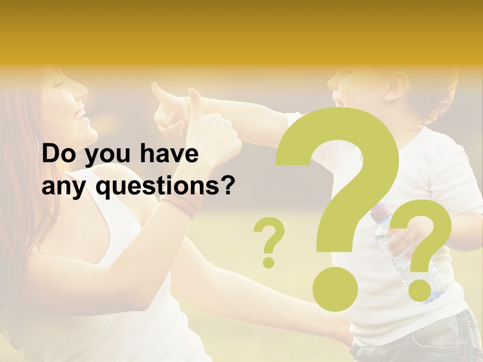 Enjoying Happiness Nature PowerPoint Template