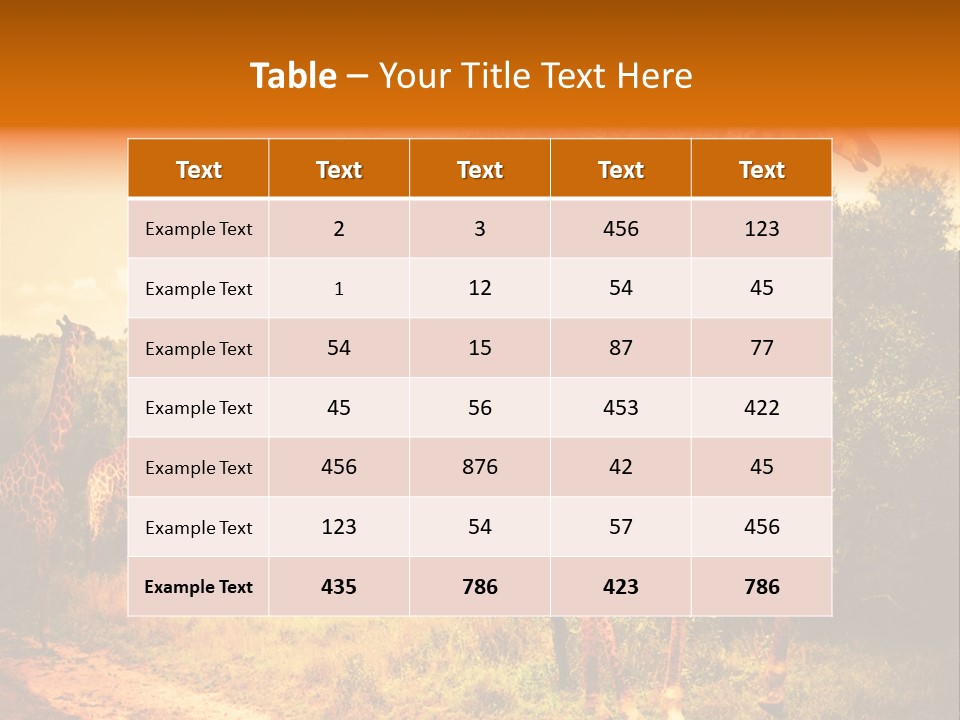 Tourism Grass Kruger PowerPoint Template